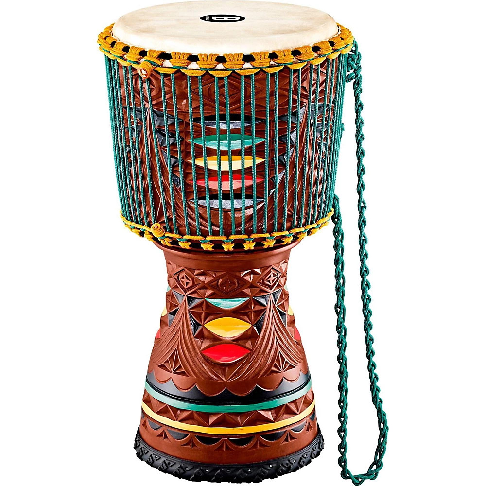 MEINL Large Artisan Edition Tongo Carved Mahogany Mali-Weave Djembe 12 in 52790₽
