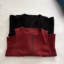 2x Damen Weste Gr. 42 kurz 100% Wolle ärmell...