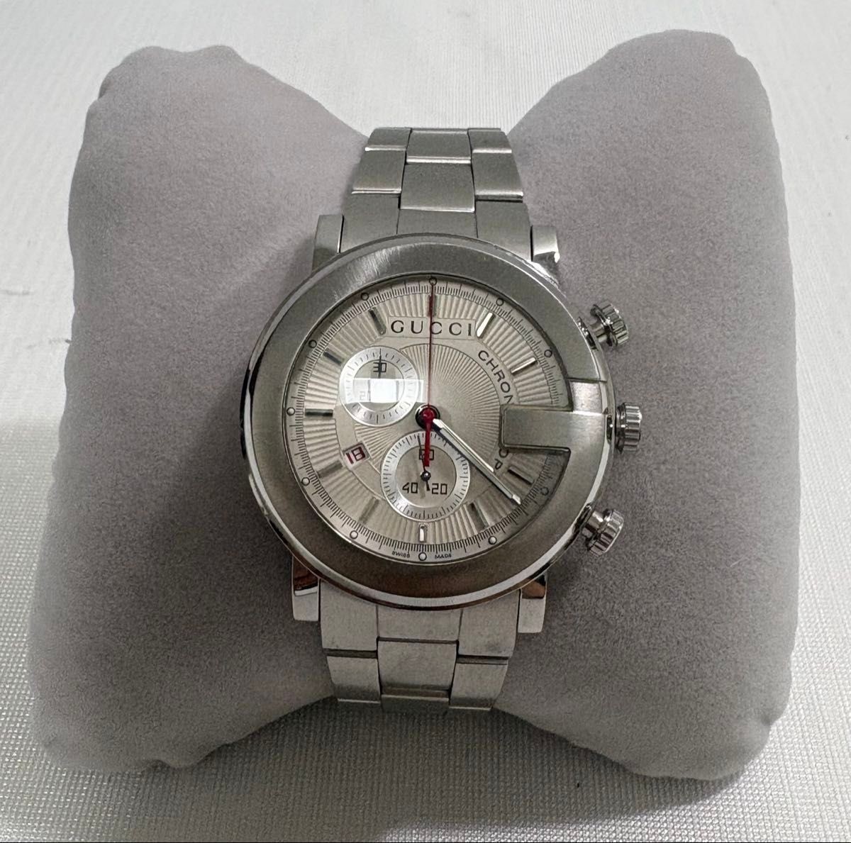 GUCCI G Chrono 101M YA101339 Silver Dial Men s | eBay