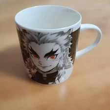 Demon Slayer Rengoku Kyoujurou Mug Cup Black White Anime Ceramic Tea Cup