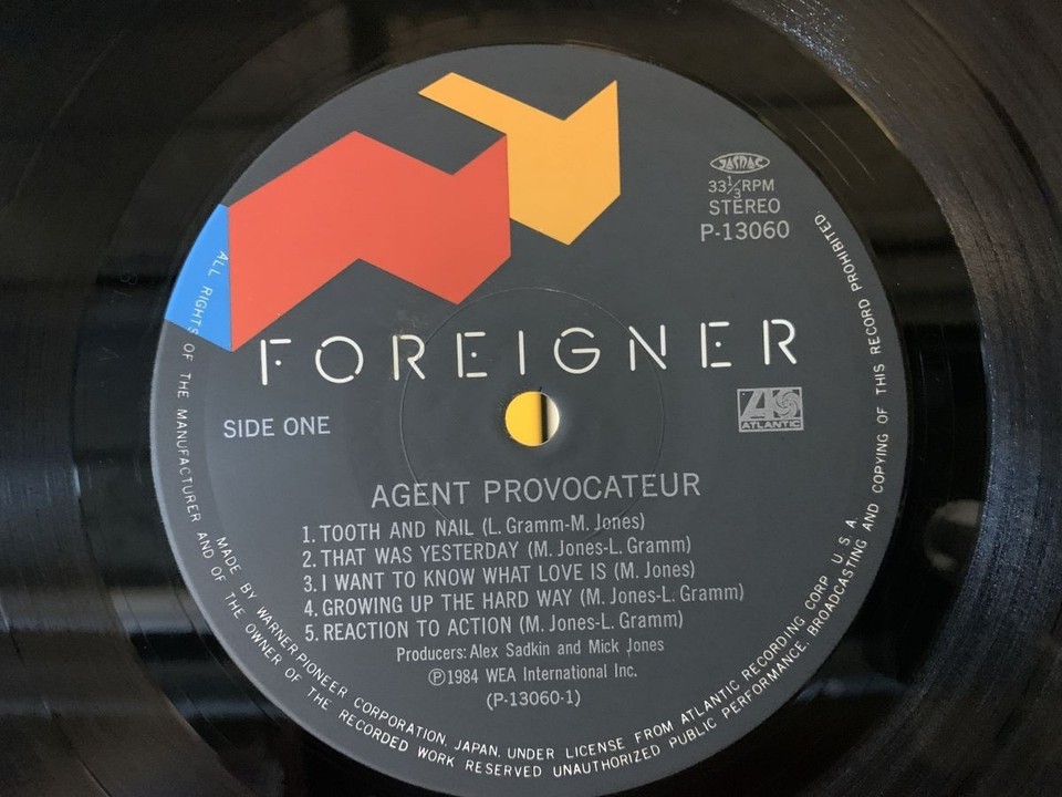 Foreigner Agent Provocateur Japan [59326ER] | eBay