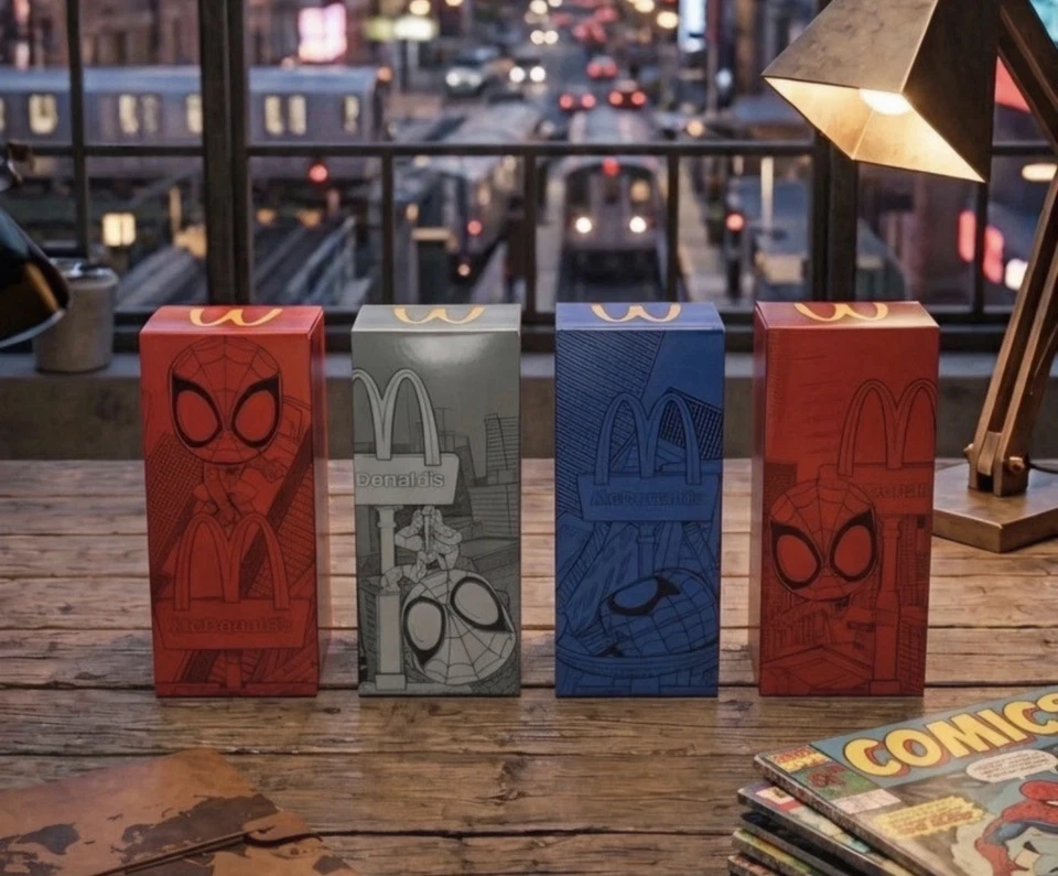 4 Figurines Spider-Man Édition McDonald’s Édition Avant Première - Photo 2/2