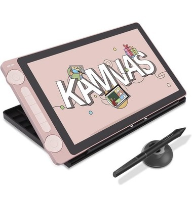 HUION Kamvas 13 (Gen 3) Drawing Tablet with Screen,13.3'' Full-Laminated Art/Pink