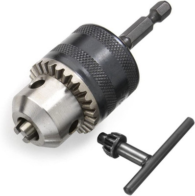 0.6-6.5Mm 1/40-1/4'' Capacity Drill Chuck Adapter Converter with 1/4'' Quick Chang
