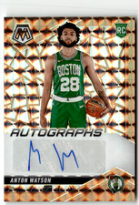 Panini Mosaic 2024-25 NBA No. RAM-ANW Anton Watson Rookie Auto 72/75