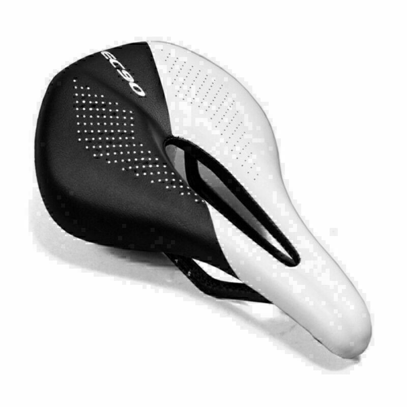 EC90 Carbon Leather Saddle MTB Bike Saddles Road Soft Seat 240 x 143MM Cycling
