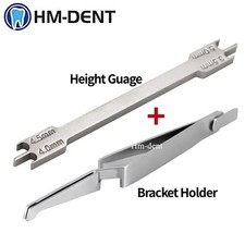 Dental Bracket Positioning Gauge Orthodontic De Bonding Reverse Action Tweezers