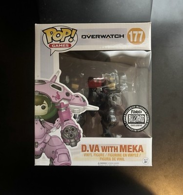 Dva With Meka Overwatch Funko Pop! #177 Blizzard Exclusive Carbon Fiber Skin