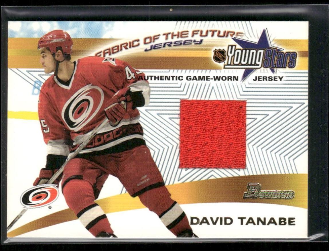 2001-02 Bowman YoungStars #FFJ-DT David Tanabe Fabric of the Future Jersey