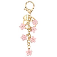 FüR Initial Letter Keychain, Blumen-F SchlüSselanhäNger FüR Frauen Pink