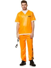 Hard Time Murder Row Inmate Prisoner Men's Costume