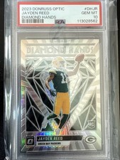 2023 Panini Donruss Optic - Diamond Hands #DH-JR Jayden Reed RC Rookie PSA 10