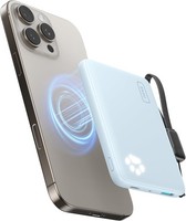 Iniu 30W Power Bank 10000Mah Qi2 SchnellladegeräT FüR Iphone 16/15/14/13/12 Blau
