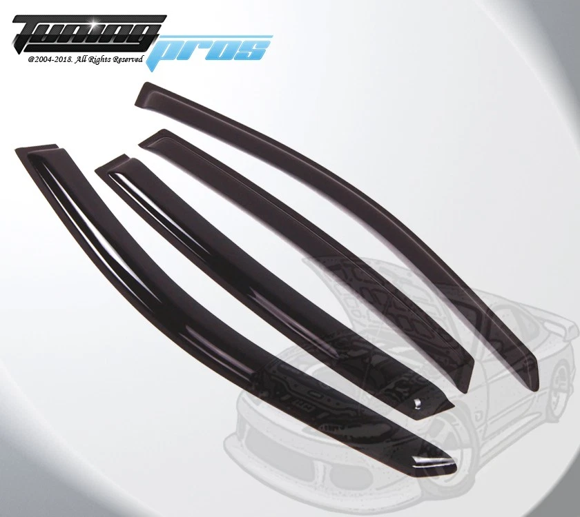 适用于别克 LaCrosse 2005 - 2009 烟出通道窗防雨罩 4 件套 — 第 2/4 张图片