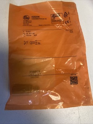 ifm electronic IGS206 Induktiver Sensor M18   8mm   PNP NC   NEU & OVP