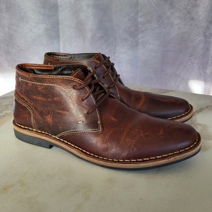 Steve Madden Men\'s Brown Distressed Leather Chukka Minimalist Grunge Neutral Steve Madden Chukka Boots | eBay main image 4