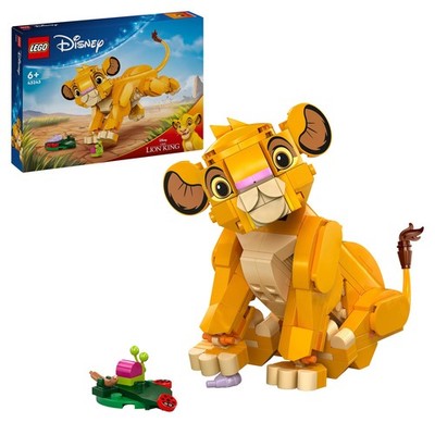 LEGO Disney Classic 43243 Simba, das Löwenjunge des Königs Bausatz, Mehrfarbig