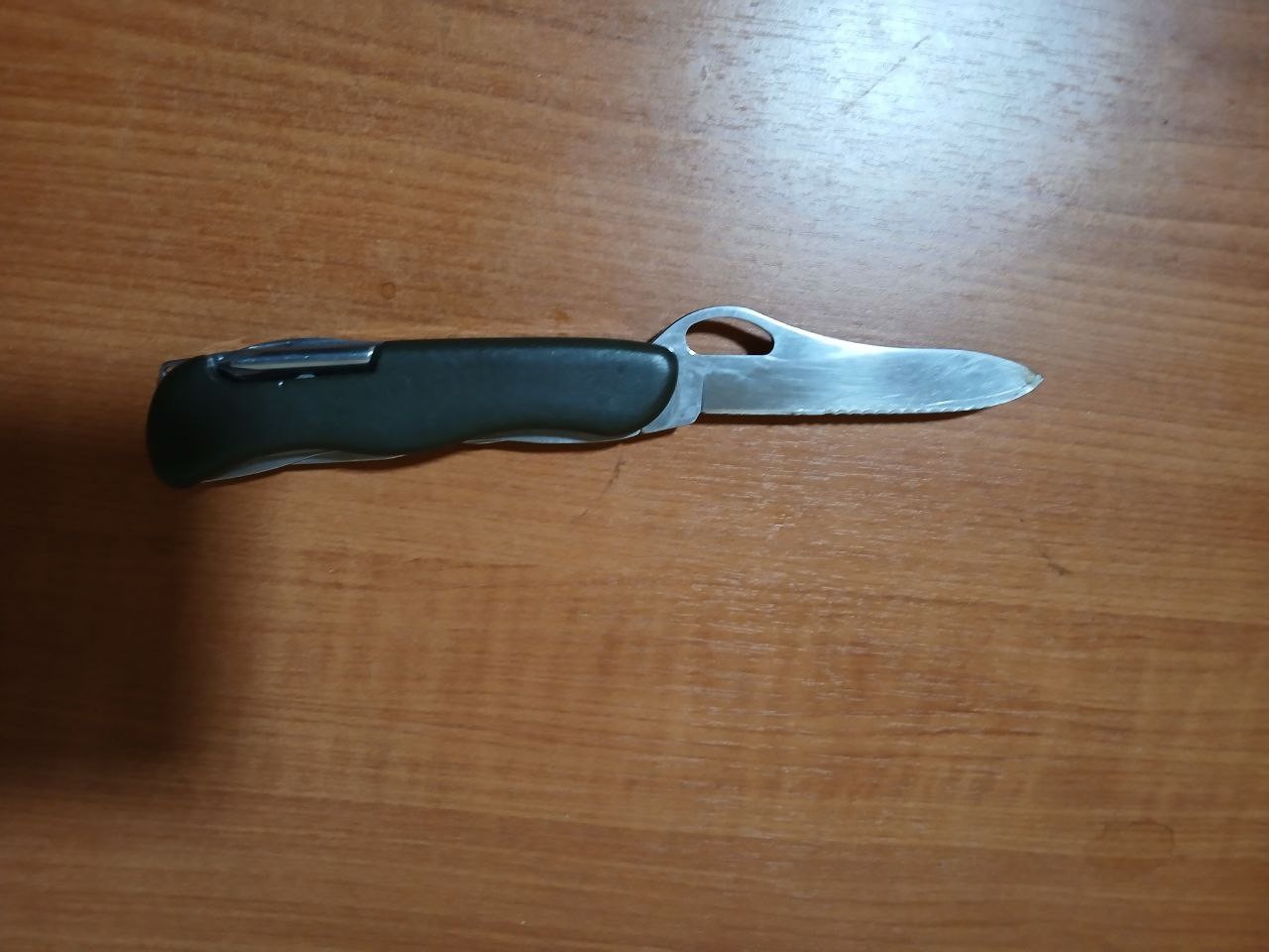 Navaja de bolsillo BW de una mano cuchillo de barco cuchillo de marinero original Victorinox oliva 8 cm