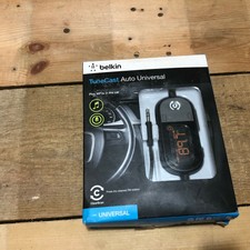 Belkin TuneCast Auto Universal FM Transmitter Aux W// ClearScan F8Z439-P Black