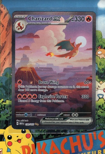 Pokémon TCG Charizard ex 199/165 Illustration Rare Pokemon 151 NM/M - 第 1/2 張圖片