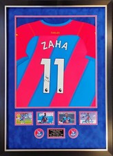 Wilfried Zaha Signed & Framed Crystal Palace Shirt Private Signing AFTAL COA