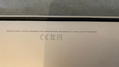 MacBook Pro M1 16gb 13inch 2020 14.6.1 serial number FVFG704MQ05R - Afbeelding 12 van 14