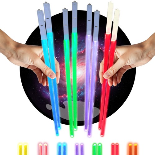 Lichtschwert Essstäbchen LED Leuchten Star Wars Essstäbchen Fun & Cool Mini Licht Set - Bild 1 von 5