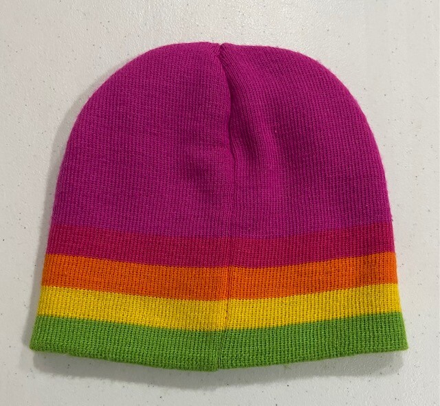 NUOVO berretto bambino My Little Pony maglia taglia unica arcobaleno cruscotto colorato