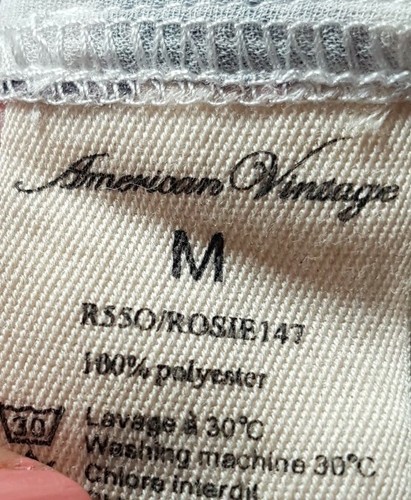 American Vintage Grey Patterned Women's Top Size M - Picture 3 of 4