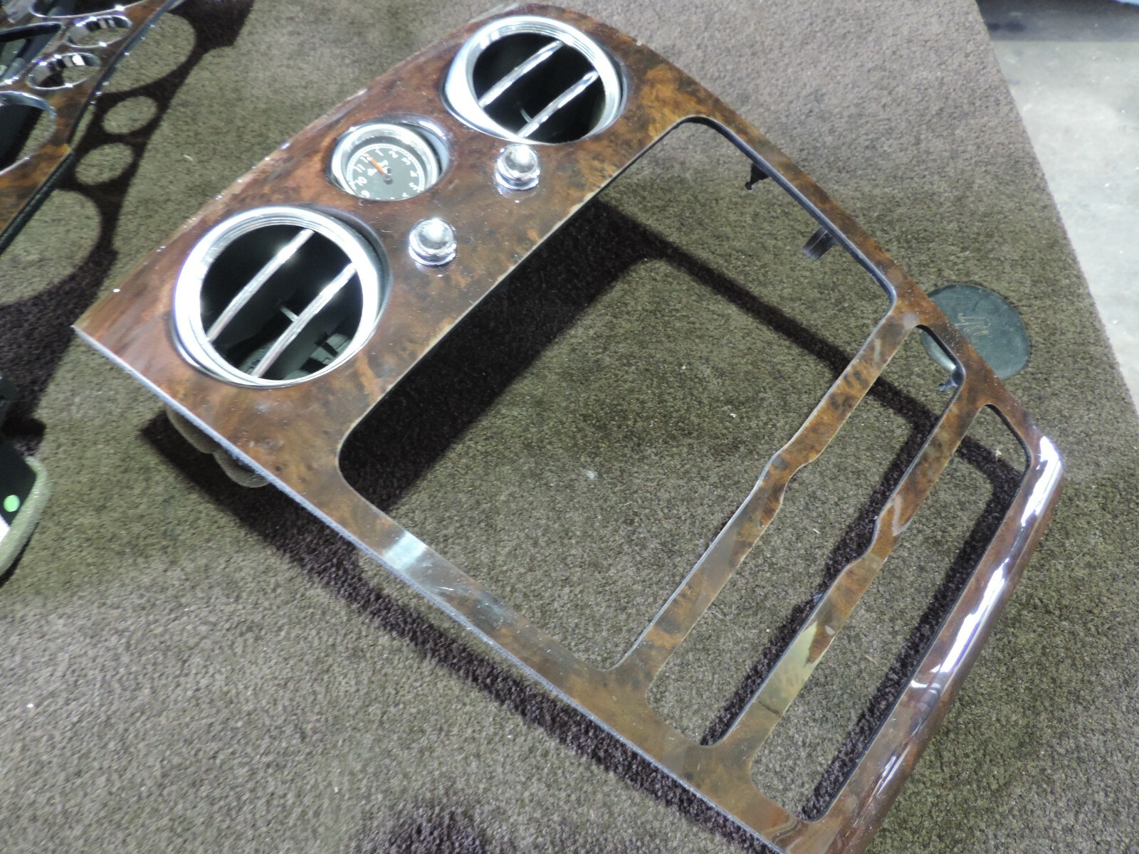 2005-10 BENTLEY CONTINENTAL GT CENTER AC AIR VENT WOOD TRIM