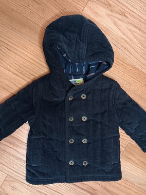 Genuine Kids from Oshkosh Size 12M Navy Blue Corduroy button