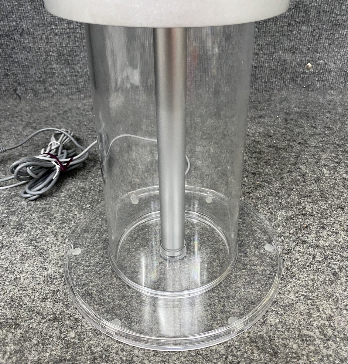 LightAir Surface Ion Flow 50 Silver W/Blue Light Floor Table Top