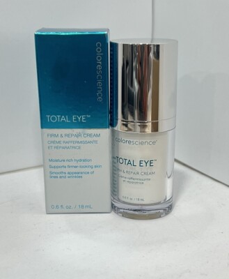 Colorescience Total Eye Firm & Repair Cream For Lines & Wrinkles 0.6oz /18ml New