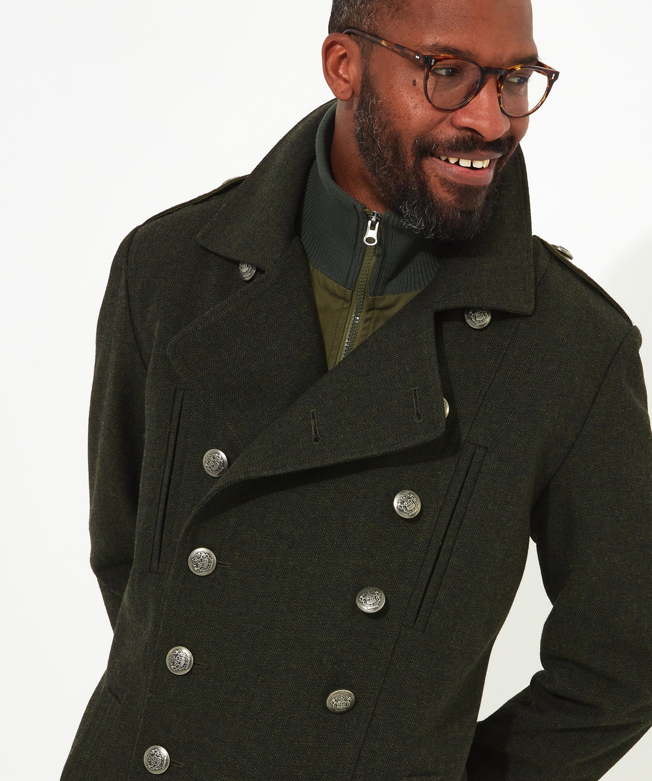 Joe Browns Men's Double Breasted Military Coat eBay