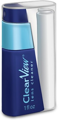 Clear View Lens Cleaner Kit Travel Combo w/ Cloth Safe For All Lenses, 1oz.