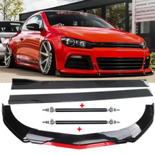 Frontspoiler Lippe Spoilerschwert + Sideskirts Stützstange für VW Scirocco 3