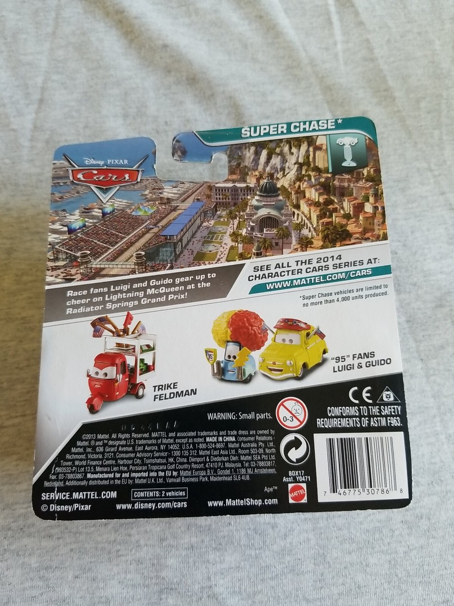 カーズ マテル 95 FANS LUIGI & GUIDO ミニカー ピクサー 2014 Disney Cars 95 FANS LUIGI & GUIDO Super Chase CARD