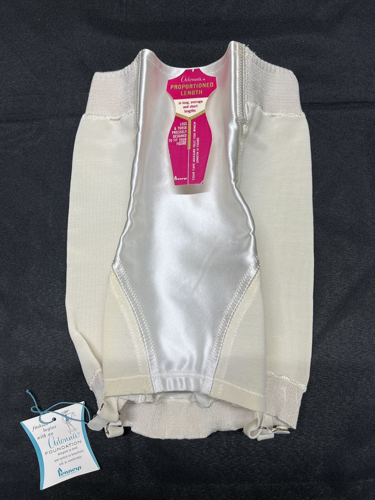 NOS Vintage JC Penney ADONNA Girdle Garters Underwear Body Shaper Women