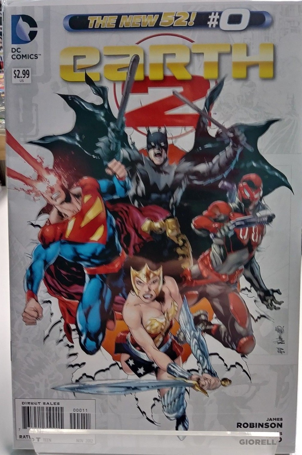 Earth 2 N52 New 52 Superman Comic Set Issues #0, 1, 2, 3, 4, 5, 6 NM 9. ...