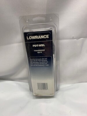 Lowrance PDT-WBL Shoot Through Hull Mount POD Transducer W/ Temp. 106-74 *New