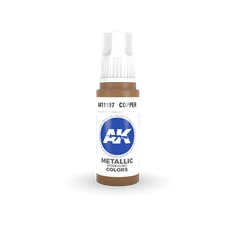 Copper Metallic Acrylic Paint 17ml Bottle AK INTERACTIVE 11197 3rd Generation