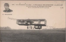 The Delagrange airplane at Savigny-sur-Orge - Early French Aviation Postcard
