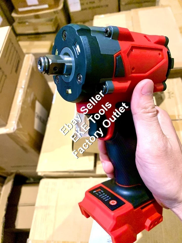 1/2" 450Nm Brushless Compact impact wrench  Rattle Gun for Milwaukee 18v Battery - image 4 of 4