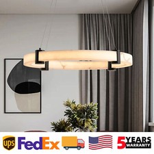 24'' Pendant Light LED Dimmable Ring Ceiling Chandelier Kitchen Island Fixture