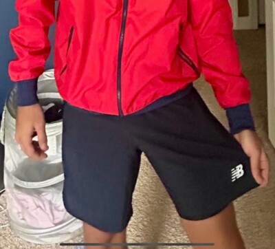 New Balance Vintage Rare Silky Satin Soccer Shorts Nylon Black