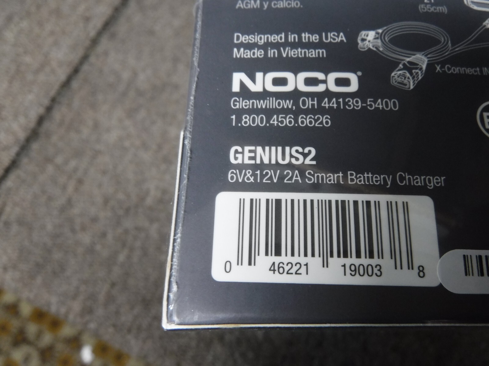 *NEW* Noco GENIUS2, 2-Amp Direct-Mount Onboard, 12V Charger, Maintainer