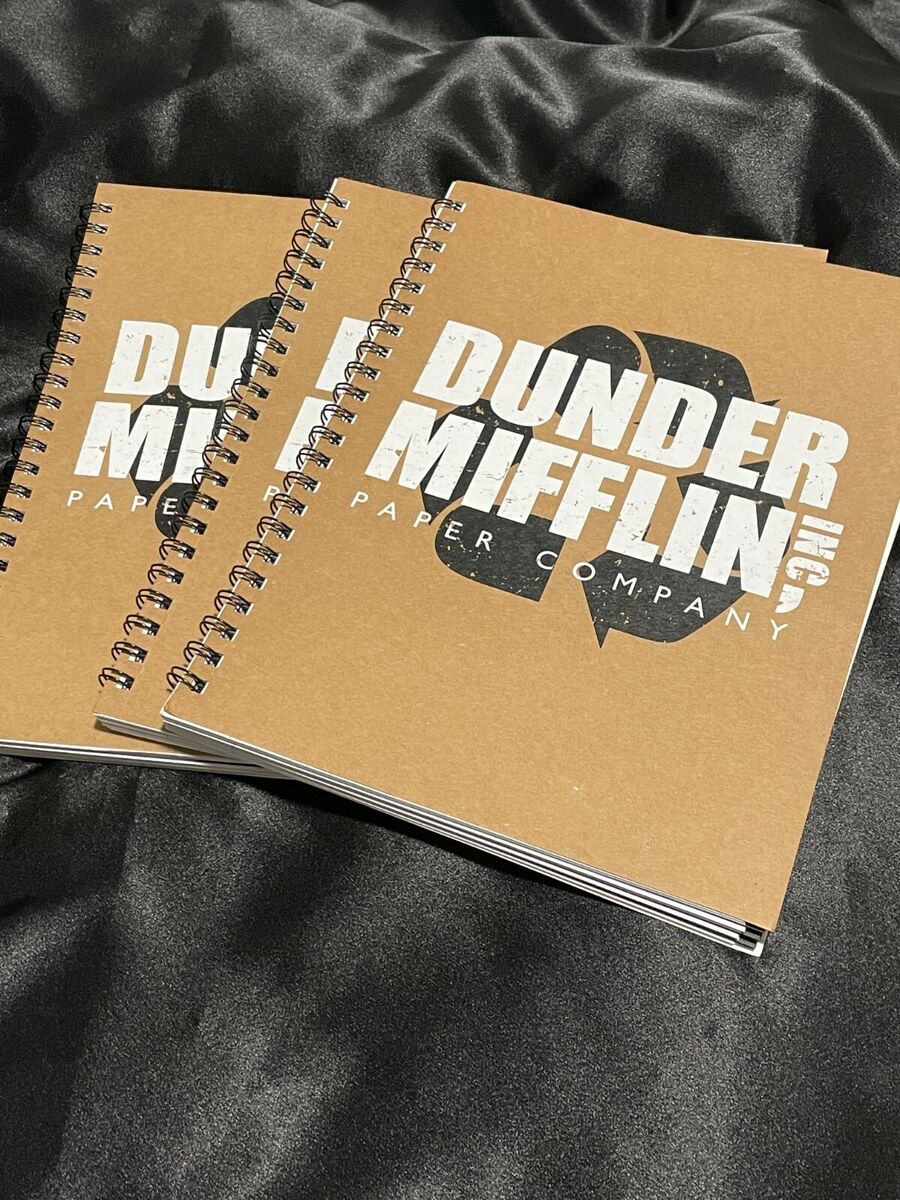 The Office - Dunder Mifflin Paper Company Logo - Black | Spiral Notebook