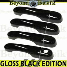 For 2015-2023 Jeep Renegade GLOSS BLACK Door Handle COVERS Without Smart Keyhole