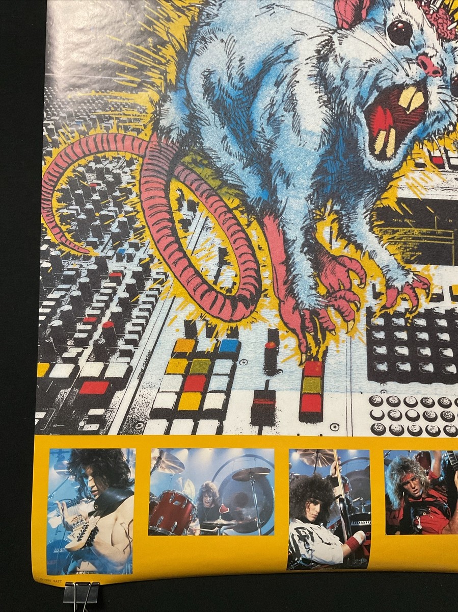 RATT - RARE Vintage 1984 - Mechanical RATT - 1984 - 23” x 34