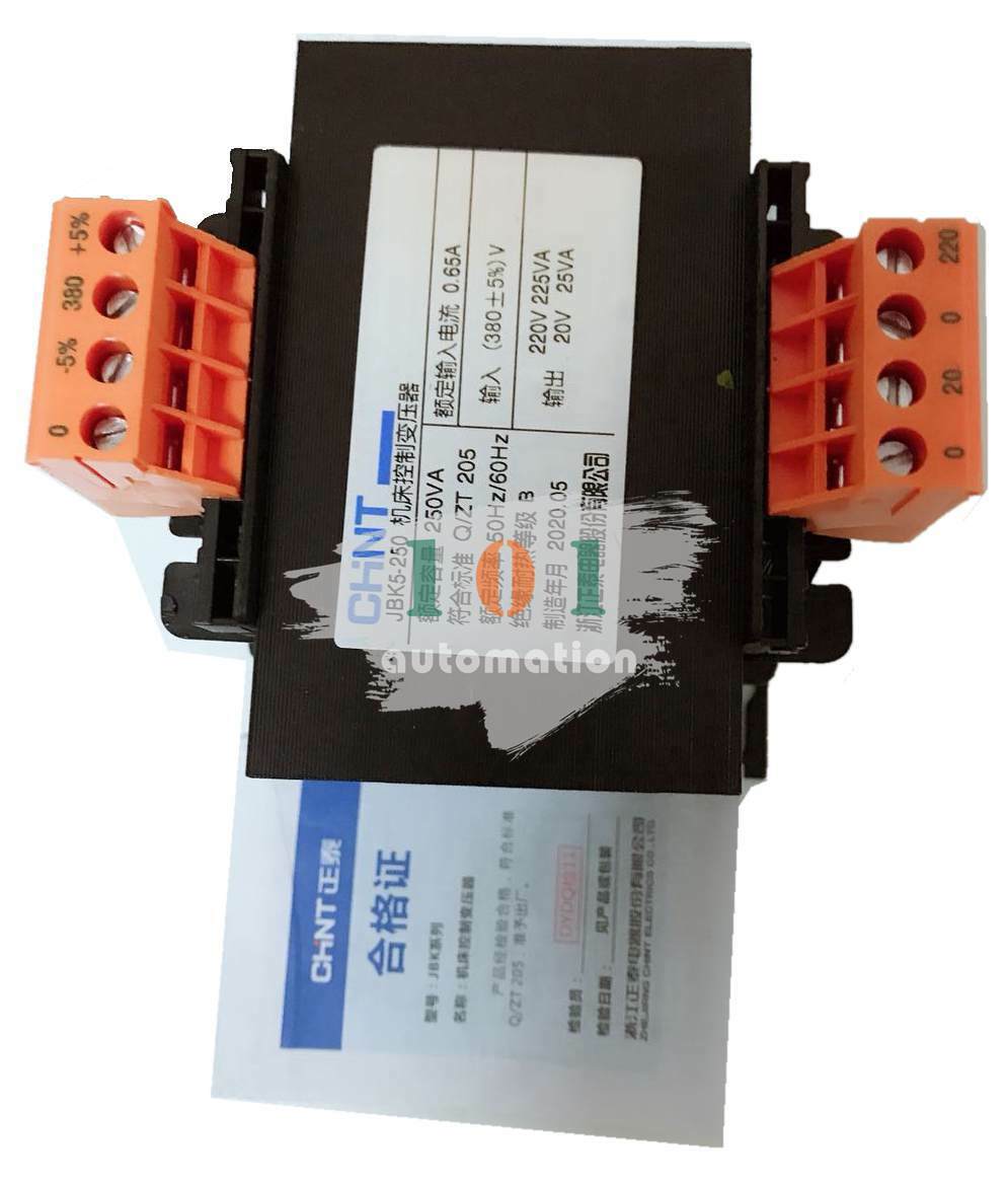 CHNT Control Transformer JBK5-250Input380V Output Voltage CHNT Control Transformer JBK5-250Input380V Output Voltage